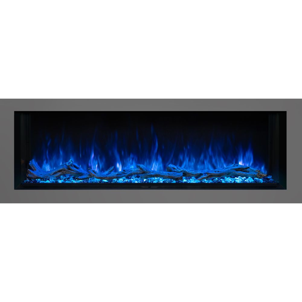 Modern Flames LPM-5616 56" Landscape Pro Multi Built-In/Clean Face Electric Fireplace in Black